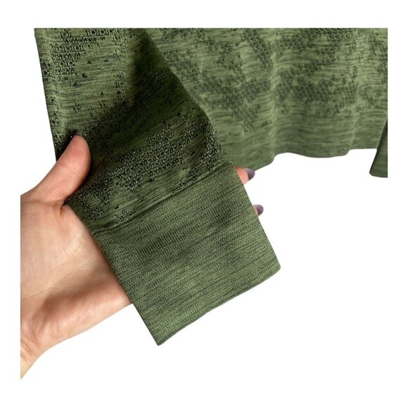 Lululemon Swiftly Breathe Long SleeveDot Scape Rainforest Green / Green Twill-sz - Picture 6 of 7